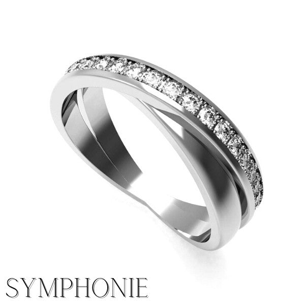 ALLIANCES DIAMANTS BLANC